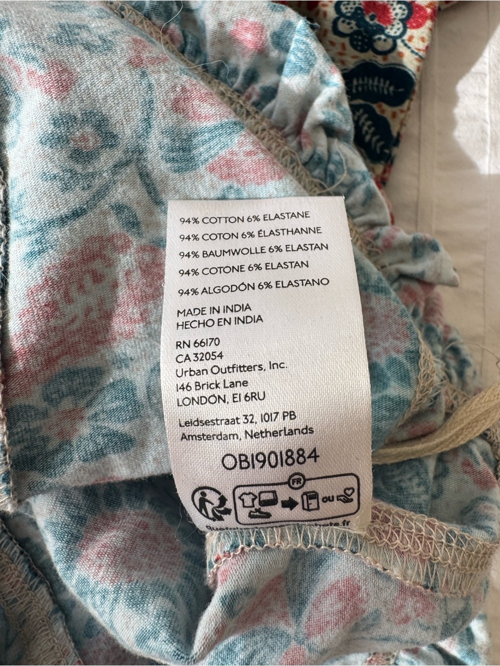 FREE PEOPLE Floral Scoop Neck Long Sleeve Top - Picture 4 of 5